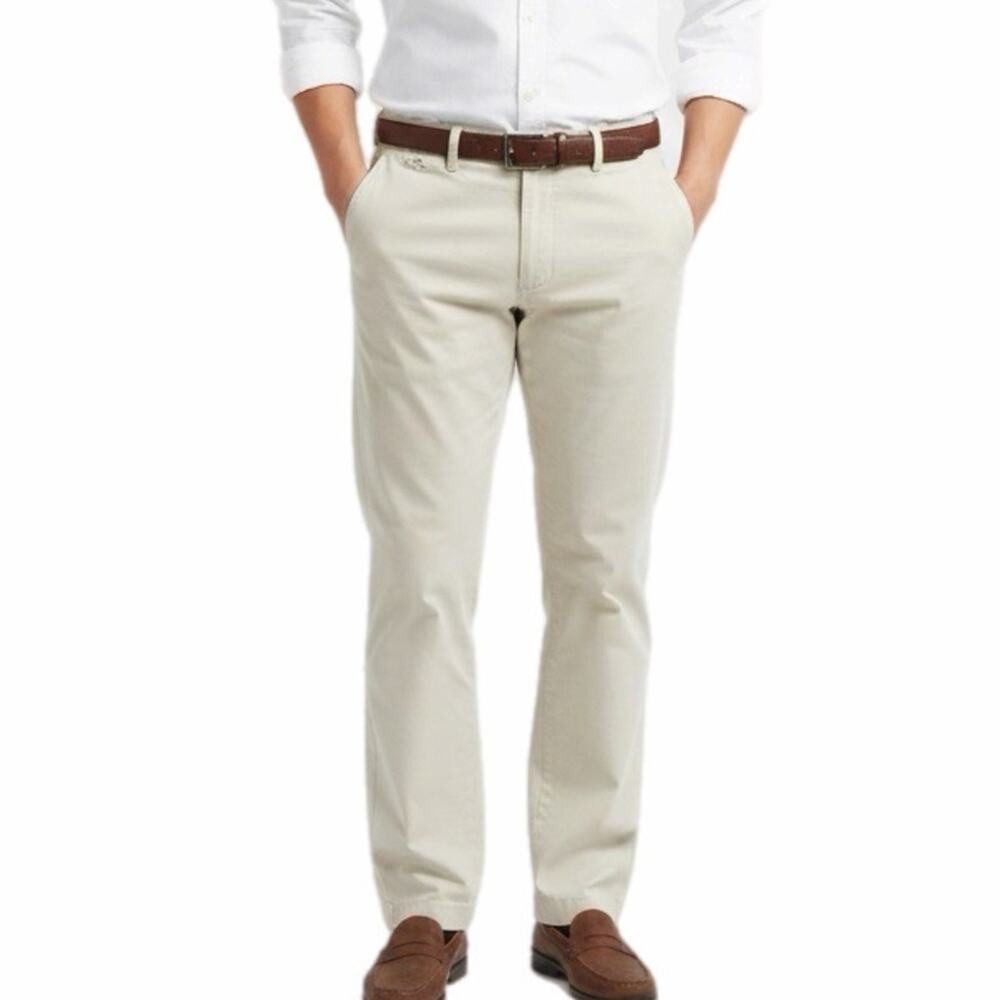 Vineyard Vines Men's Chino Pants Size 38 x 30 Cream Khaki Trousers 100% Cotton